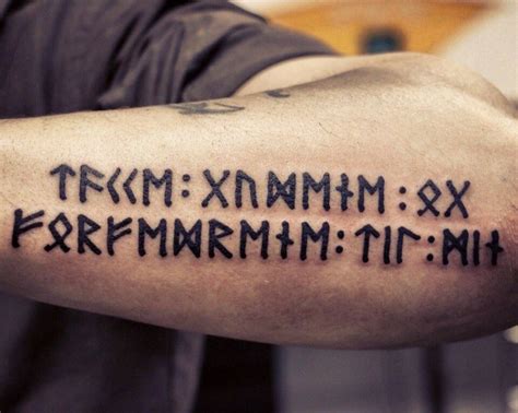 viking tattoos runes